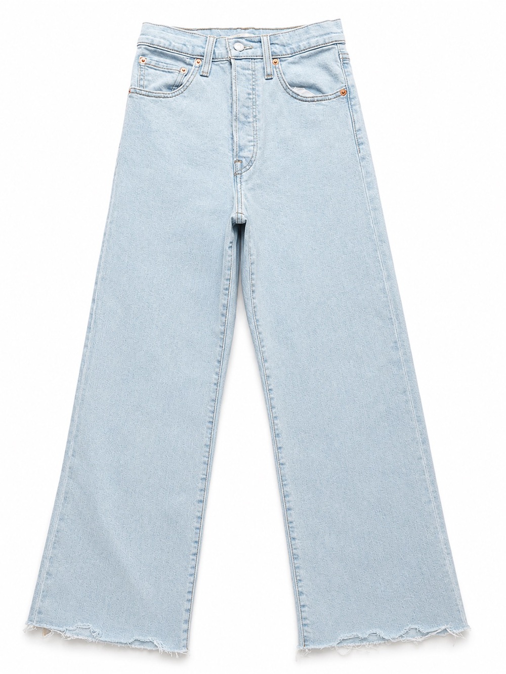Levi's Pale Blue High-Rise Straight Leg Jeans